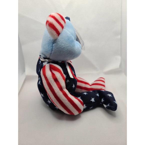 Ty Beanie Baby Spangle Blue Face Bear - Picture 4 of 8